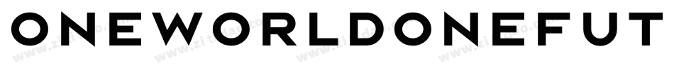 Oneworldonefuture ExtraBold字体转换